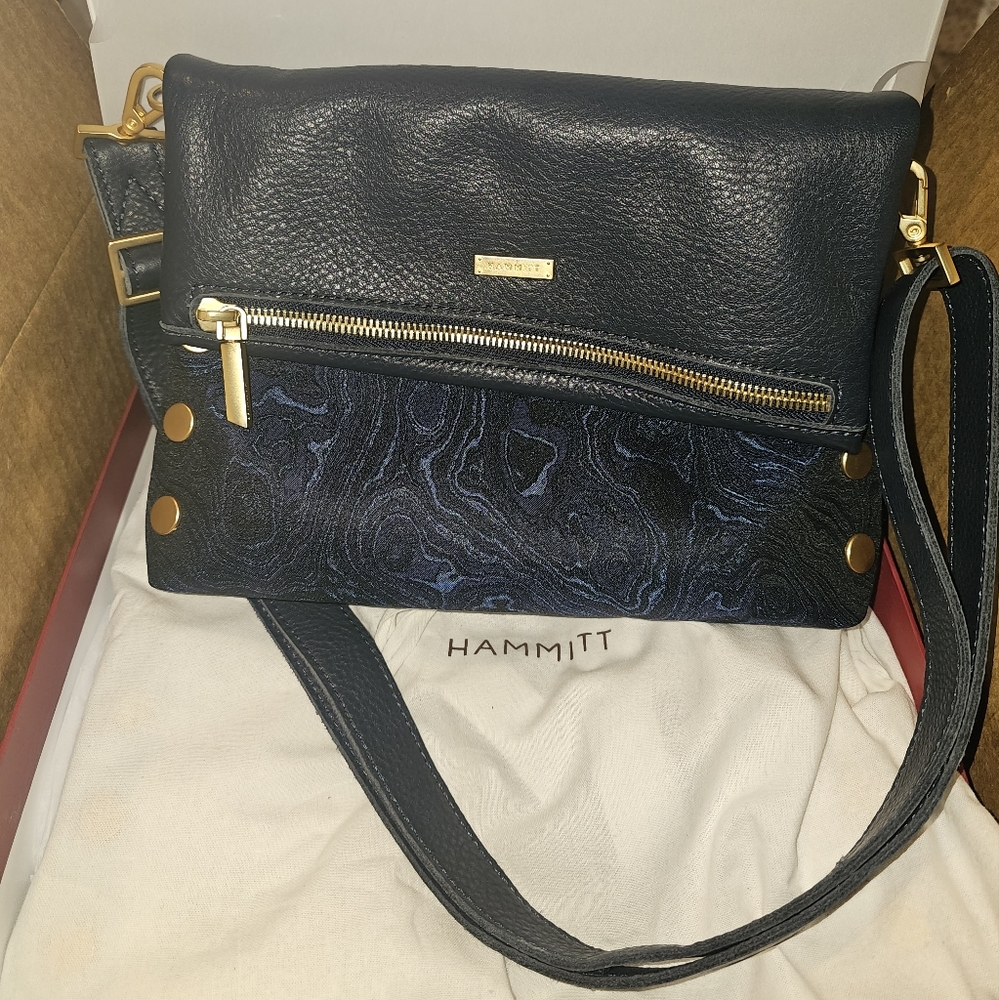 HAMMITT medium VIP in Satin Tides/Brushed Gold